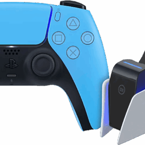 Sony PlayStation 5 DualSense Draadloze Controller Starlight Blue + BlueBuilt oplaadstation