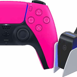 Sony PlayStation 5 DualSense Draadloze Controller Nova Pink + BlueBuilt oplaadstation