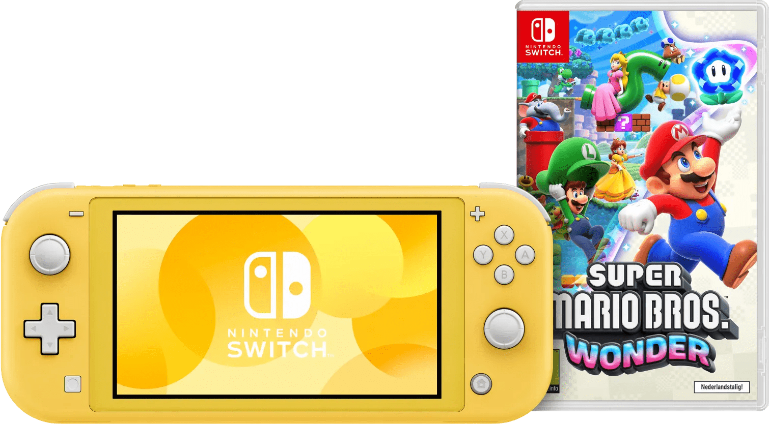 Nintendo Switch Lite Geel + Super Mario Bros. Wonder
