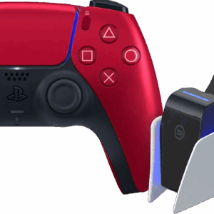 Sony Playstation 5 DualSense Draadloze Controller Volcanic Red + BlueBuilt oplaadstation