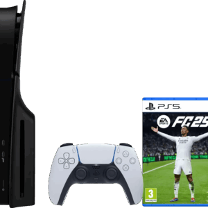 PlayStation 5 Slim Disc Edition + FC 25 + Covers Zwart