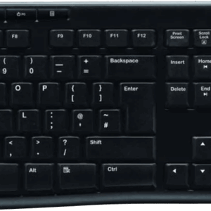 Logitech K270 Draadloos Toetsenbord QWERTY + Logitech M240 Silent Draadloze Muis Zwart